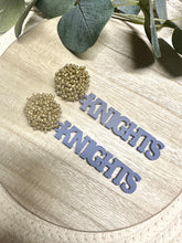 Load image into Gallery viewer, “KNIGHTS” Acrylic Earrings