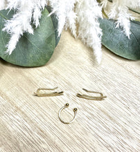Load image into Gallery viewer, 3 Piece Set-Ear Wire and Faux Hoop