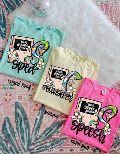 Custom School Tee w/ Letter